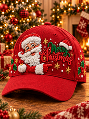 Cappello unisex con stampa di Babbo Natale