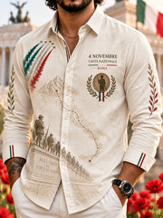 Camicia commemorativa patriottica da uomo