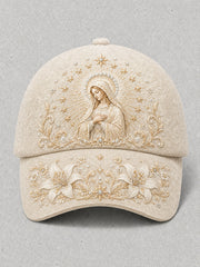 Cappellino unisex con stampa artistica sulla Fede nell’Assunzione di Maria