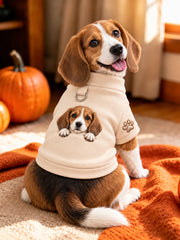Camicia a manica corta per cani con stampa beagle carina (con anello a D)