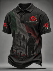 Camicia a maniche corte da uomo per la Giornata della Memoria dei Veterani italiani
