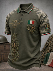 Camicia a maniche corte da uomo per il giorno della memoria dei veterani italiani